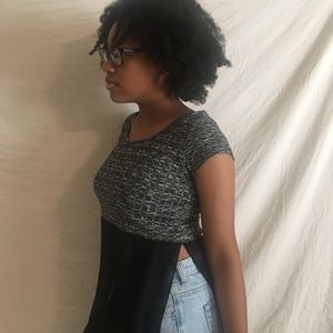 Black and white shirt